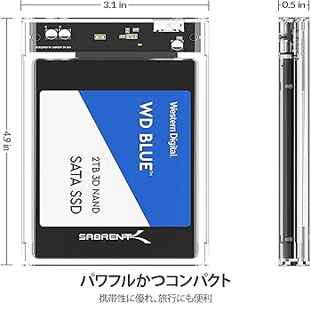 Amazon.co.jp: SABRENT 2.5インチ SSD外付けケース/ SATA SSD